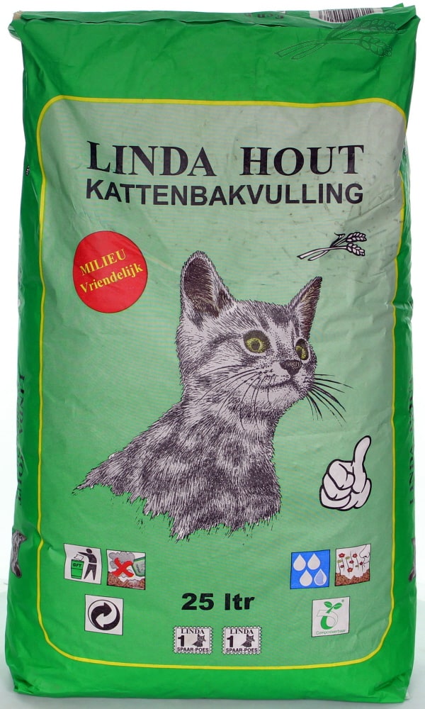 Linda hout 25 L kattenbakvulling