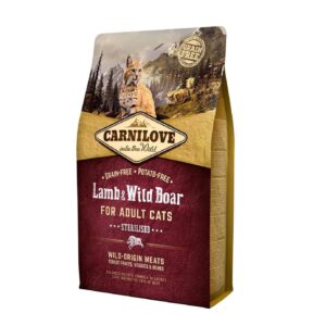 Carnilove lamb and Wild Boar kattenvoer voor katten