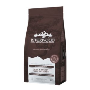 Riverwood Adult XL Eend & Kalkoen met Fazant voor grote honden, met extra grote brok en gewrichtsondersteuning.
