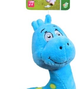 pluche dino blauw klein