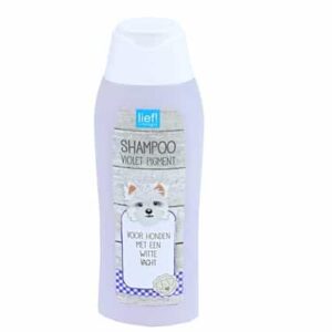 Lief! Violet pigment shampoo voor witte honden.