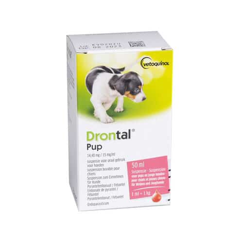 Drontal pup, vloeibare ontworming.