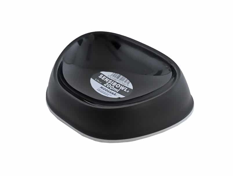 katteneetbak Sensi bowl plastic zwart