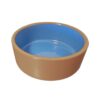 Hondeneetbak steen beige/blauw, 15cm