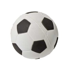 hondenspeelgoed drijvende spons voetbal, 6 cm