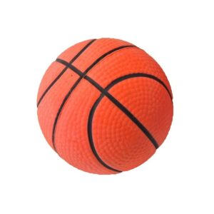 hondenspeelgoed drijvende spons basketbal, 6 cm