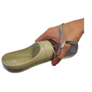 drinkfles travel met draagkoord warmgrijs, 450 ml