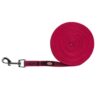 Sleeplijn, met rubber bekleed Fuchsia 5 meter 15mm