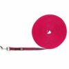 Sleeplijn, met rubber bekleed Fuchsia 10 meter 15mm