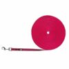 Sleeplijn, met rubber bekleed Fuchsia 15 meter 15mm