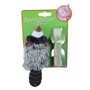 wasbeer met catnip, 18 cm