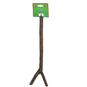 Zitstok hout 40cm voor vogelkooi