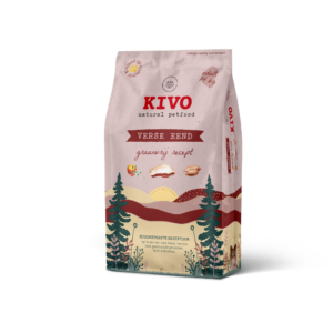 Kivo Verse Eend Graanvrij is een koudgeperste, hypoallergene brok met 73% dierlijke eiwitten voor gevoelige honden.