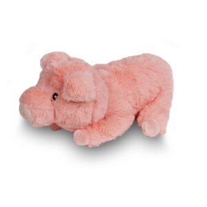 Hondenknuffel varken pluche eco met piep 22 cm