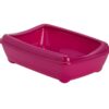 plastic kittenbak met rand 42 cm, hot pink