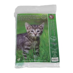 Bio kattenbakzak wit XL 51cm, pak a 10 stuks met trekband