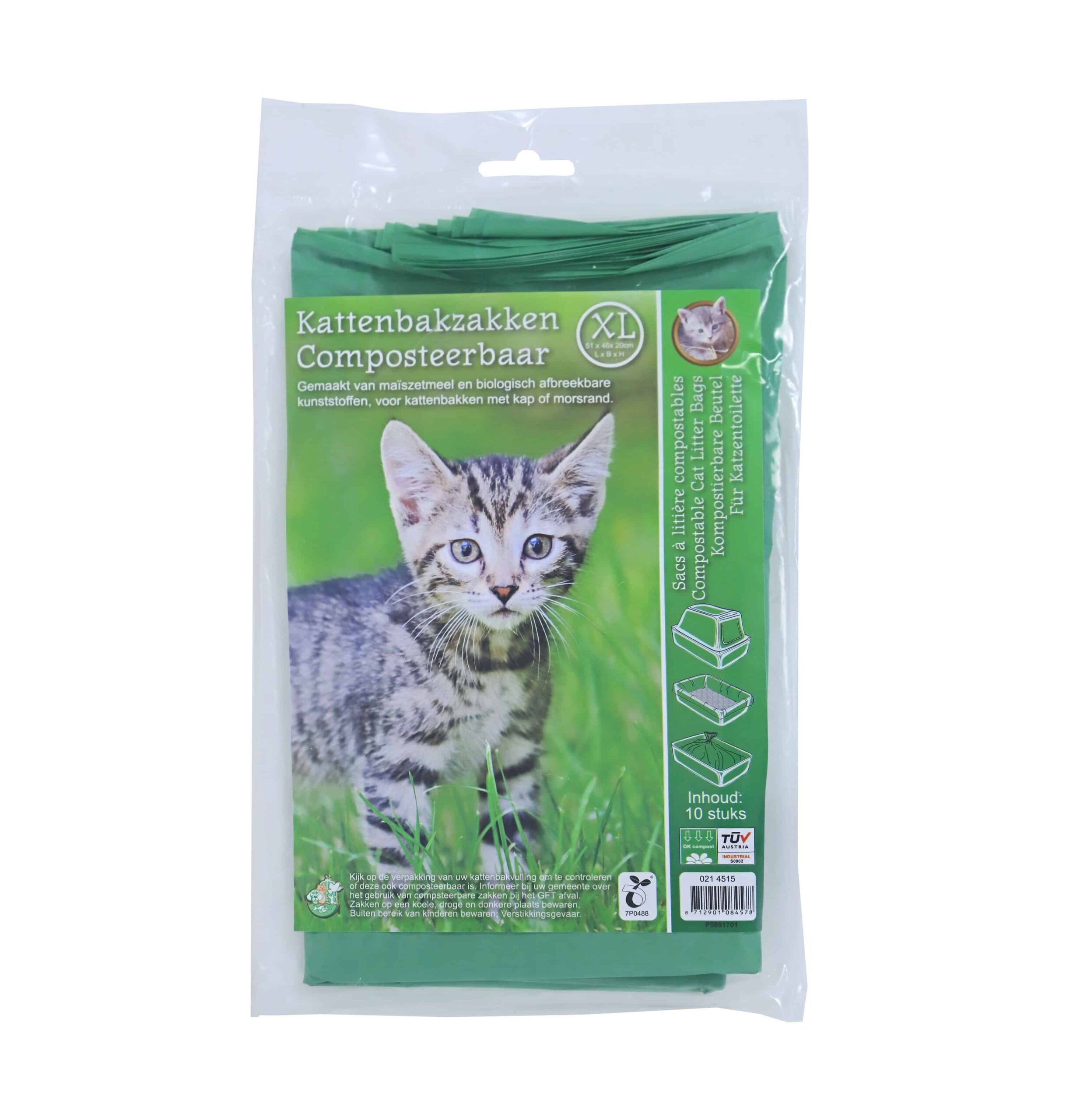 voering Bekentenis Wolkenkrabber Composteerbare kattenbakzakken groen 51cm XL pak a 10 stuks |  BeestachtigGoed