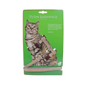 Nylon kattentuig Mocca