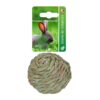 Geweven grasbal met bel, 8 cm voor knaagdieren