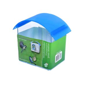 Window feeder plastic met 2 zuigers en mezenbolhouder