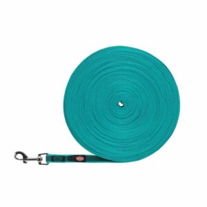 Sleeplijn met rubber bekleed, Oceaan blauw, 15 meter 15mm