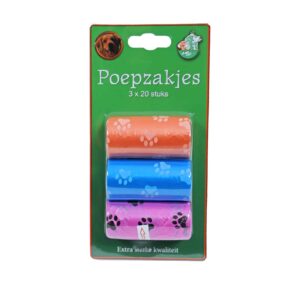 poepzakjes pootjes pak 3 rollen