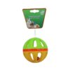 knaagdierspeelgoed bal plastic met bel, 10 cm voor alle soorten knaagdieren