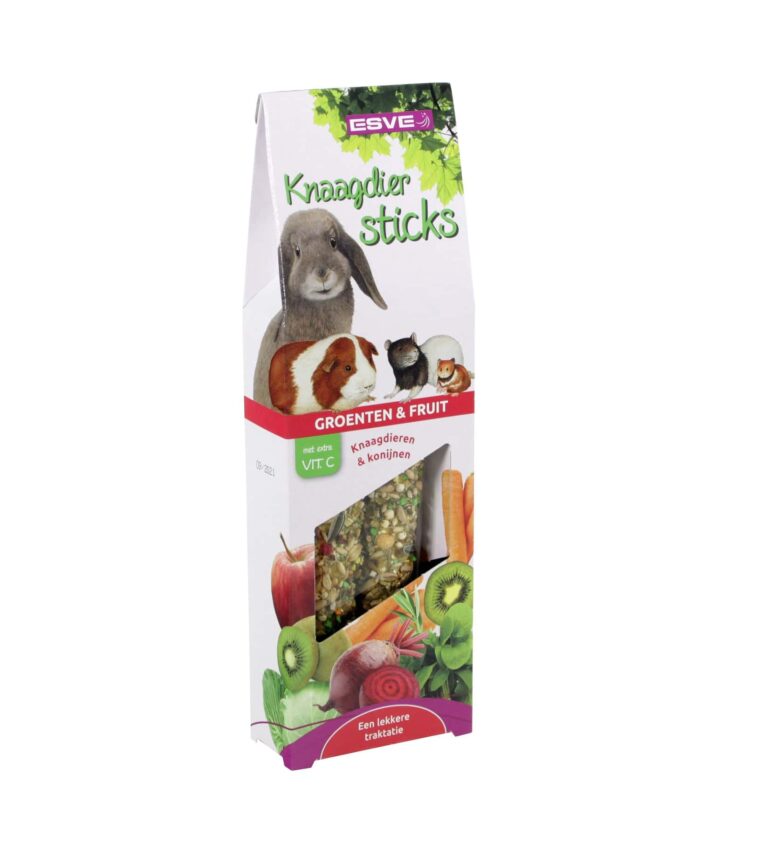 Knaagdiersticks Vit C Groenten en Fruit 2 stuks