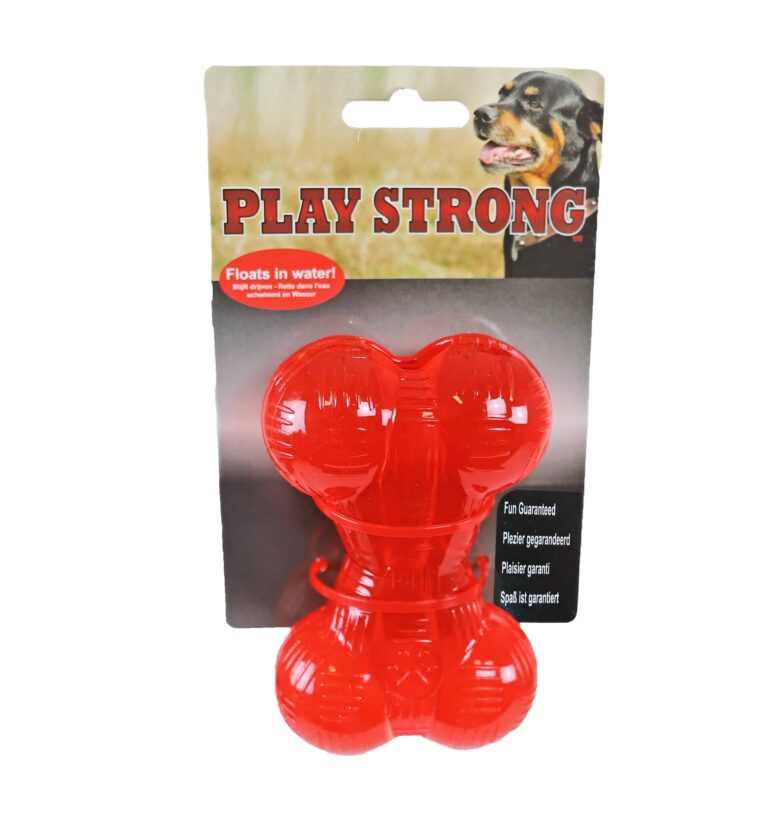 Play strong bot 11,5cm rood voor de hond