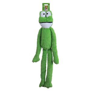 hondenspeelgoed XXL kikker pluche met piep, 75 cm