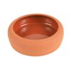 Keramische Voer/Waterbak 250ml  met afgeronde rand; verhindert het uitwerpen van voer/water