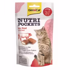 Gimcat Nutri pockets Rund 60gr kattensnacks