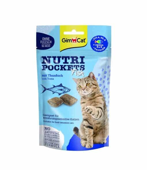 Gimcat Nutri pockets Fish Tonijn Kattensnack