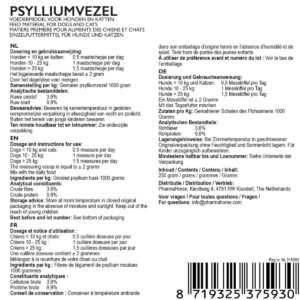 Pharmadog Gemalen psyllium 250gr