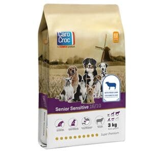 CaroCroc Senior Sensitive 16/10 hondenvoeding voor de gevoelige senior hond