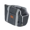 0205600 scaled Draagtas linnenlook grijs met draagband 46cm voor kleine huisdieren