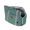 Draagtas linnenlook Pastel Groen met draagband 46cm voor kleine huisdieren