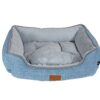 Kussen Divan linnenlook Pastel blauw voor honden en katten