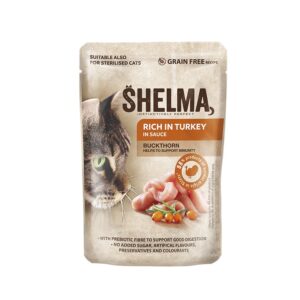 Shelma Pouch Fillets Turkey/Buckthorn natvoeding voor katten