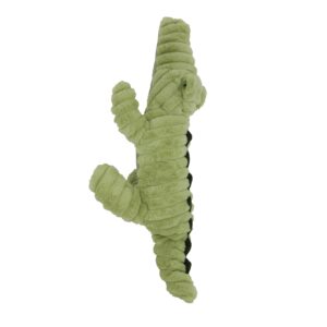 Hondenknuffel Will de krokodil is een stevige corduroy knuffel met piep voor ultiem speel- en knuffelplezier.