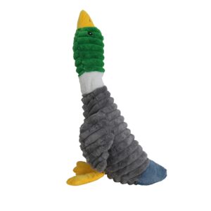 Hondenknuffel Eef de Eend corduroy met piep is zacht, stevig en ideaal voor speel- én knuffelmomenten voor iedere hond. Verkrijgbaar in 65cm of als je van XXL houd, 90cm!