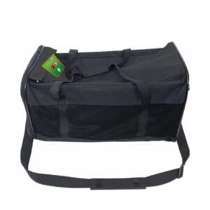 Draagtas Nylon met Draagband Large 55 cm voor comfortabel vervoer van hond of kat, met zachte bodem en handig opbergvak.