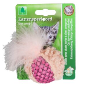 Kattenspeelgoed Pluche Bal met Veren en catnip prikkelt het jachtinstinct en zorgt voor eindeloos speelplezier. Diverse soorten verkrijgbaar.