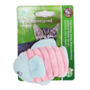 Kattenspeelgoed Zeedieren Corduroy met catnip stimuleert jachtinstinct en is ook een heerlijk zacht knuffelmaatje.