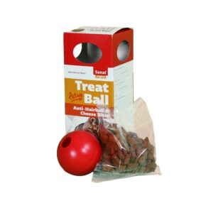 Maak kennis met de Sanal active treat ball. Deze beloningsbal wordt gleverd in combinatie met de 2 bekende overheerlijke snacks voor uw kat, namelijk de anti hairball en de cheese bites.