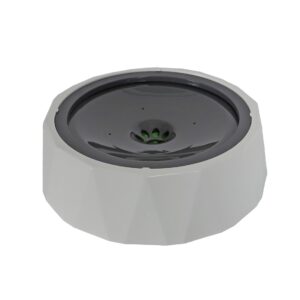 Antimors drinkbak 1L wit met slimme vlotter en antislip. Vermindert morsen en slobberen met 90%, ideaal voor thuis en onderweg.