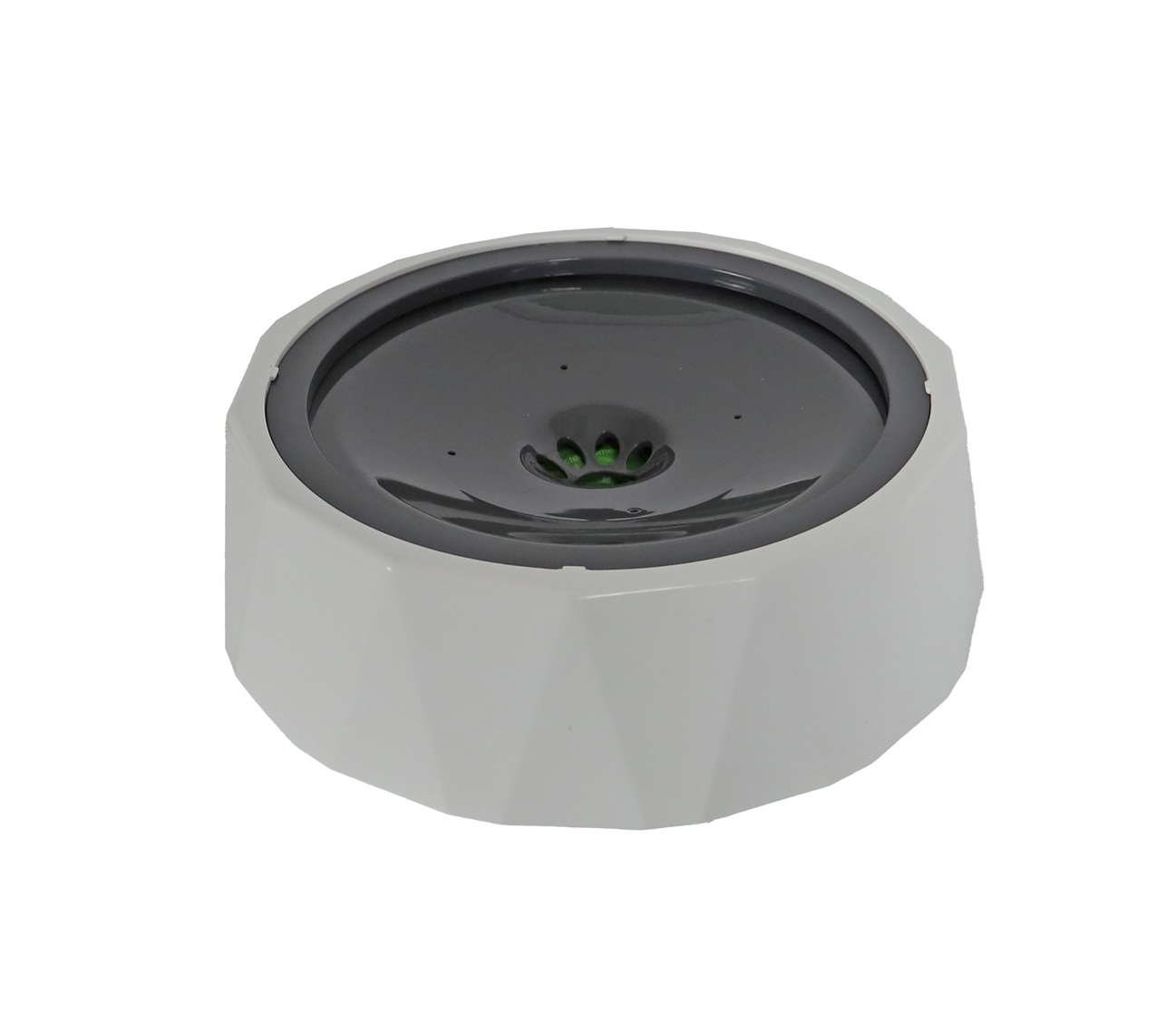 0208240 a 1 Antimors drinkbak 1L wit met slimme vlotter en antislip. Vermindert morsen en slobberen met 90%, ideaal voor thuis en onderweg.