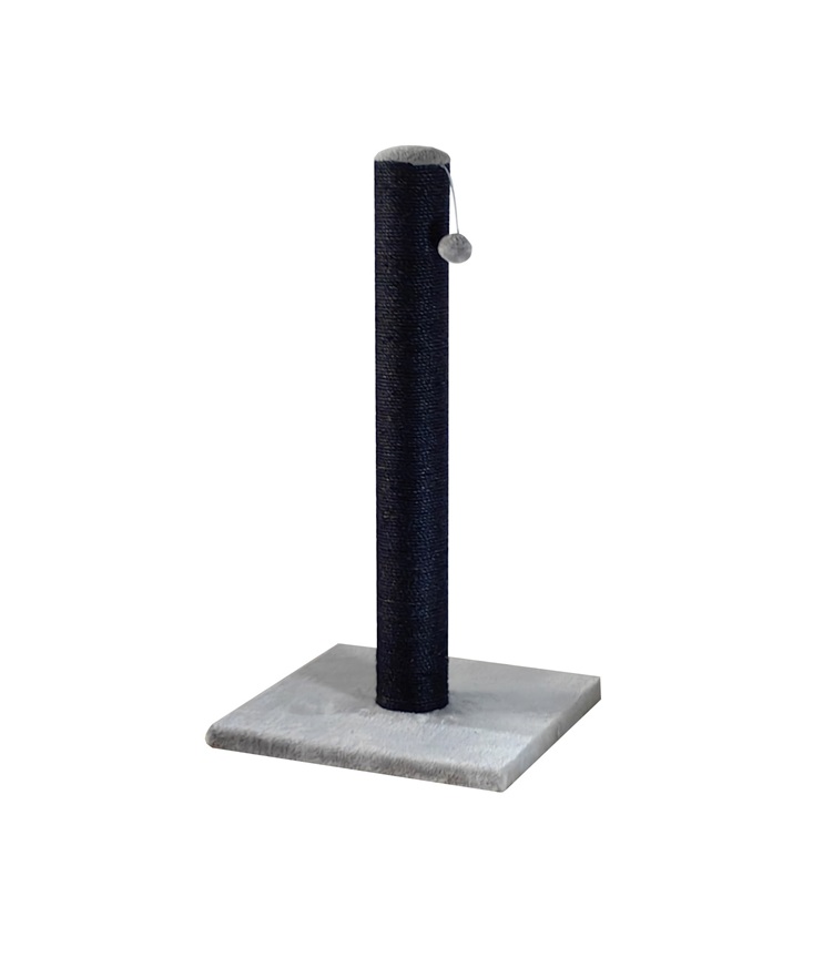 0210600 Krabpaal Caty XXL grijs/zwart 95cm biedt stevige krabruimte, speelplezier en stijl voor katten van elk formaat.