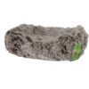 divan fluffy arctic brown, honden divan, luxe hondenbed, zacht hondenkussen, comfortabele hondenmand, hondenbed bruin fluffy