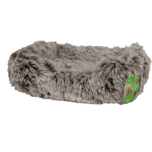 divan fluffy arctic brown, honden divan, luxe hondenbed, zacht hondenkussen, comfortabele hondenmand, hondenbed bruin fluffy